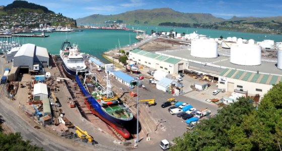 Dry Dock Port Lyttleton.