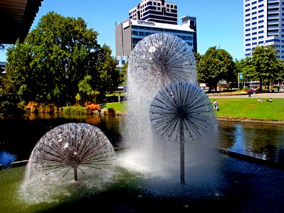 Ferrier Fountain Christchurch NZ photo