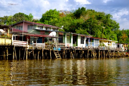 The water village.Burnei. photo