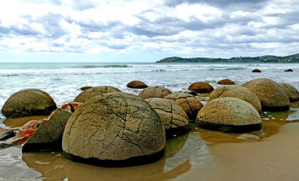 Moeraki Boulders. Otago. NZ photo