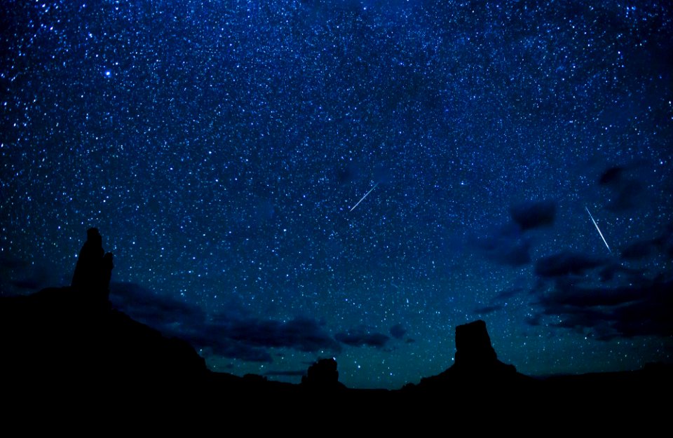 Perseid Meteor Shower in Valley of the Gods