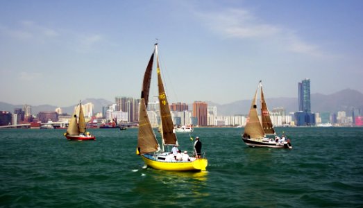 Sailing Hong Kong Harbour. photo