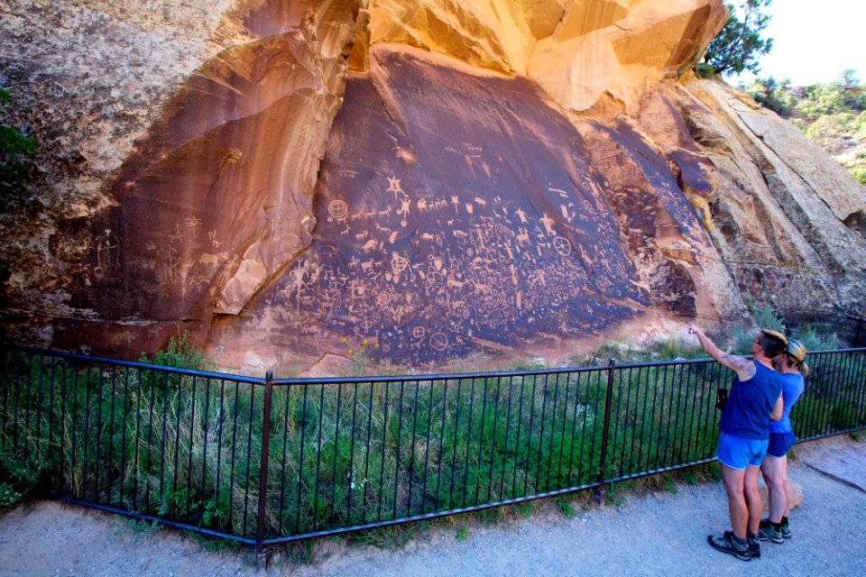 Overview of Newspaper Rock