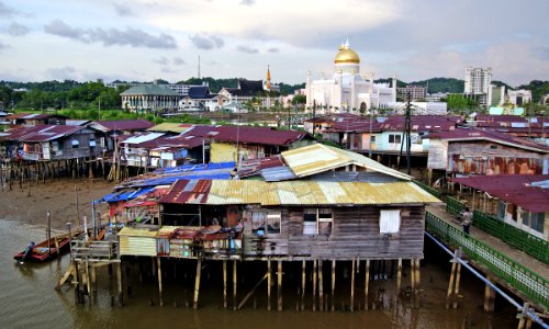 Bandar Seri Begawan water village, Brunei.