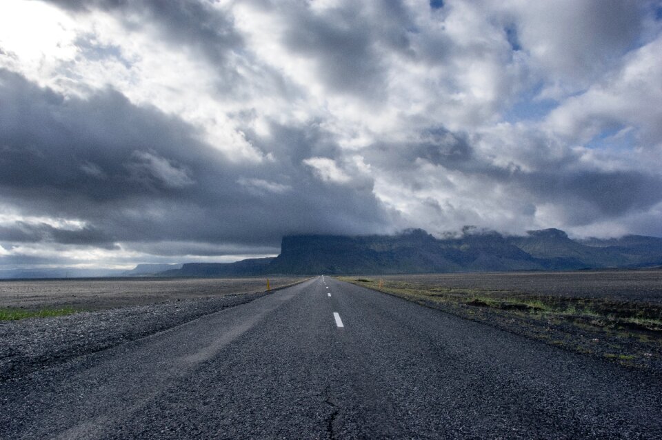 Endless landscape clouds