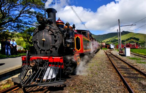 Steam locomotive W192 . photo