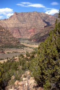 Overview looking into the canyon