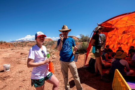 Thank you to our teachers Dr. Sydney Stringham (Bryant MS) and Cavett Eaton (SLCSE). Moab, UT. Photo by Eric Delphenich