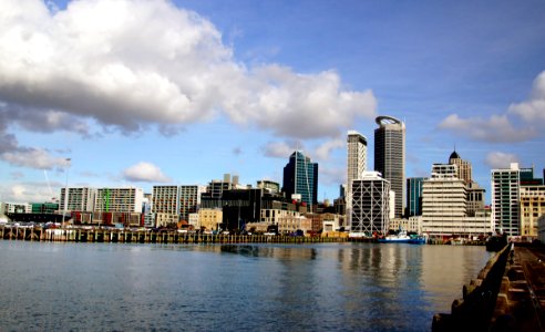 City skyline with Auckland NZ photo