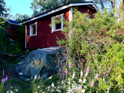 Stugbygge dag 5 - virkesförrådet klart