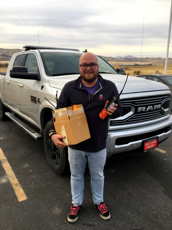 Mona Fire Chief receives radios
