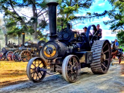 The Burrell traction engine. photo