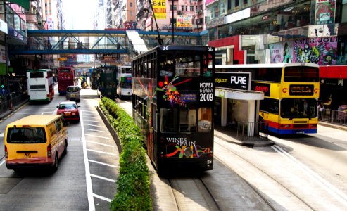 Viewed from the Trams Hong Kong. photo