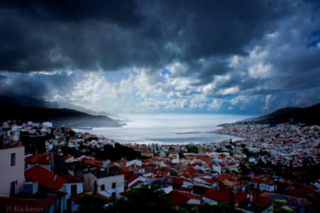 Samos Town by Panayiotis Mahairas