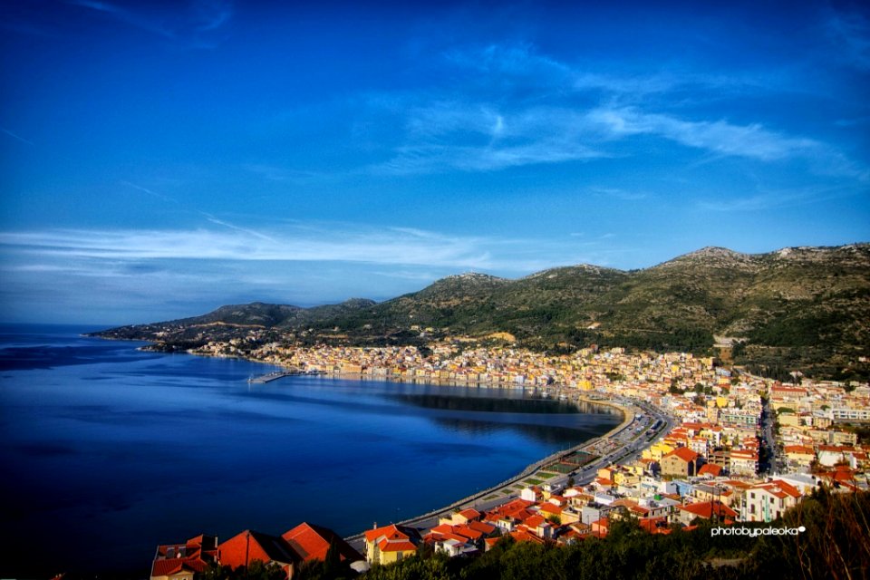 Samos Town by Yiannis Paleokastritis