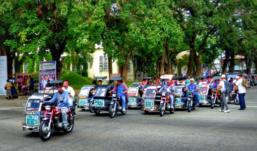 Motorized tricycles, Philippines photo