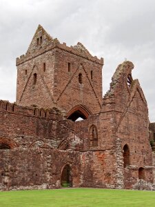 Building church ruins scotland photo