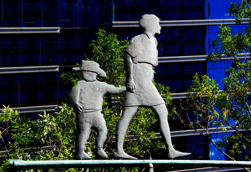 Public art works on the streets of Calgary