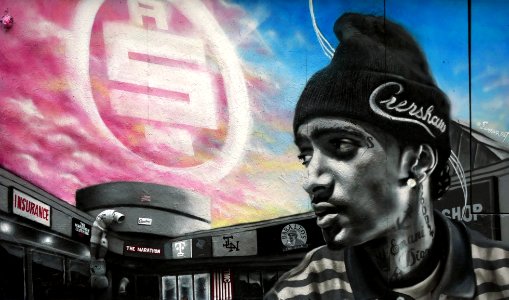 Nipsey Hussle mural Grafitti Alley Toronto. photo