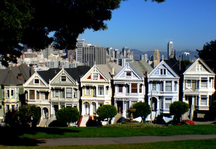 Painted ladies.San Francisco..