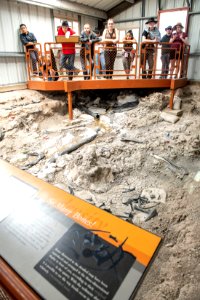 BLM Paleontologist Dr. Greg McDonald led a tour of an ongoing excavation at Cleveland-Lloyd Dinosaur Quarry in Jurassic National Monument. Photo by Eric Delphenich