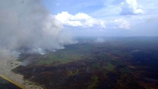Chisana River Fire, 6-25, DOF Photo by Jeff Hermanns