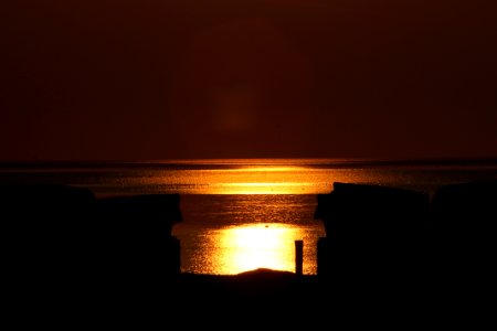 Sonnenuntergang - Nordsee bei Norddeich photo