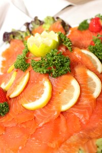 Cold buffet lemon parsley