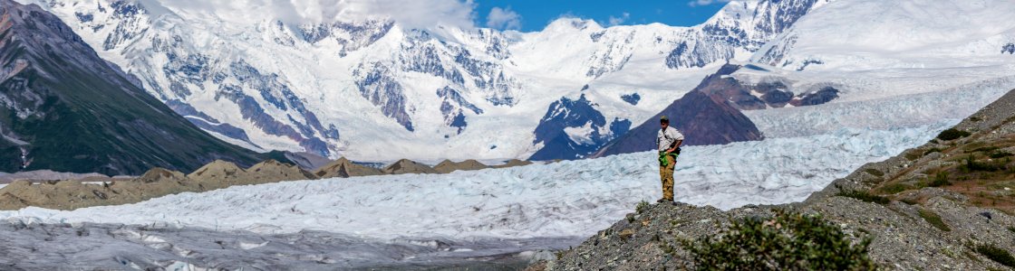 Hiking the Lateral Moraine of the Kennicott Glacier (3) - Donoho Basin photo