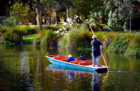 Punting on The Avon. photo