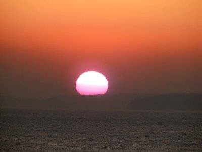 Sunset view from the balcony