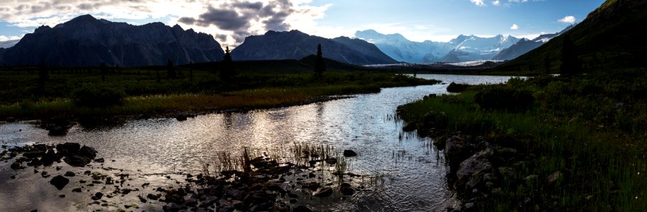 Creek Crossing near Lake Two Panorama - Donoho Basin