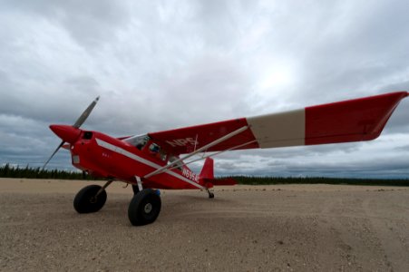 Awaiting takeoff at the Great Kobuk Sand Dunes