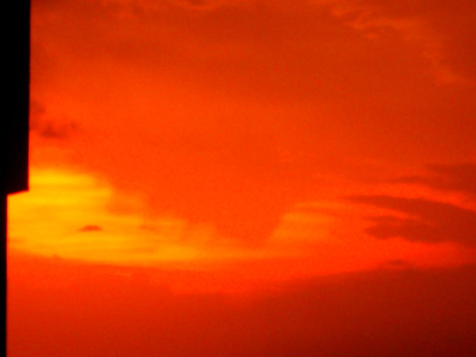 May sunset in Kolkata