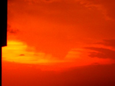 May sunset in Kolkata