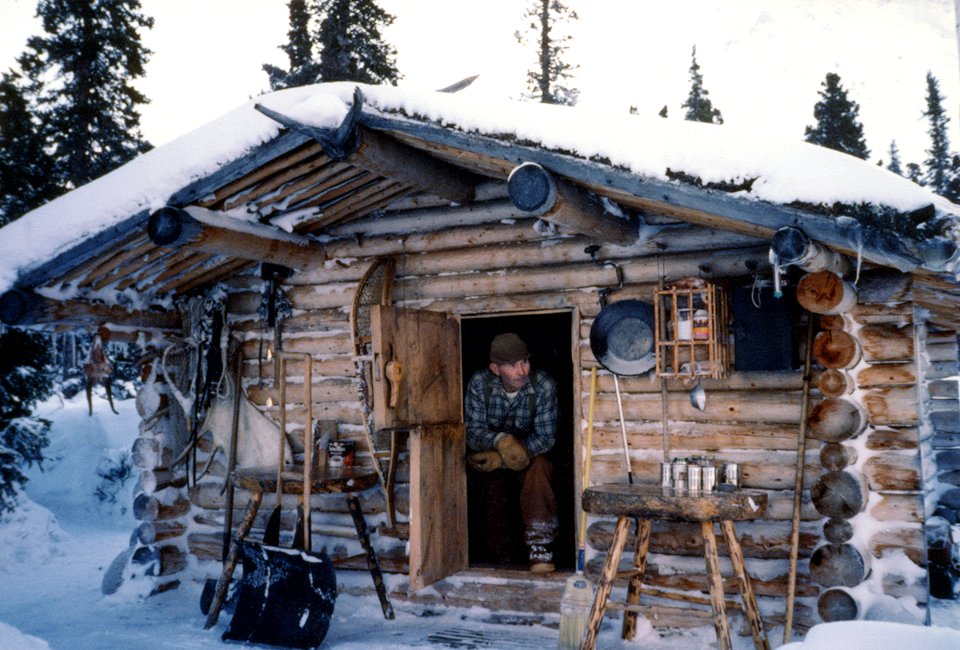 Dick-Proenneke-in-doorway-developed-May-1985 -1200w 1