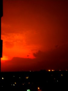 May sunset in Kolkata