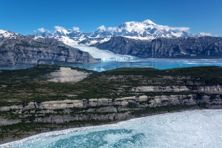 Guyot Hills, Guyot Glacier, Icy Bay, and Mount St. Elias