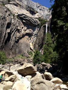 California hiking waterfall