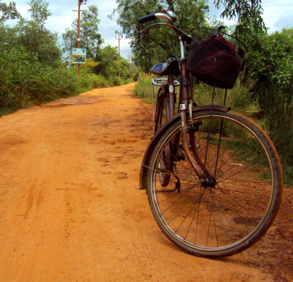 The cycle that I rode at Shantiniketan
