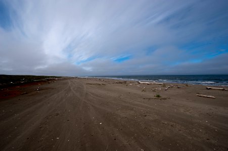 Beach: Alaskan for runway. Near Ikpek Lagoon photo