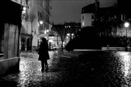Rain in Paris photo