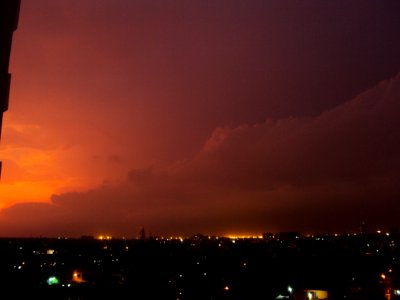 May sunset in Kolkata