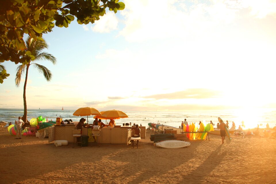 Sunset hawaii waikiki