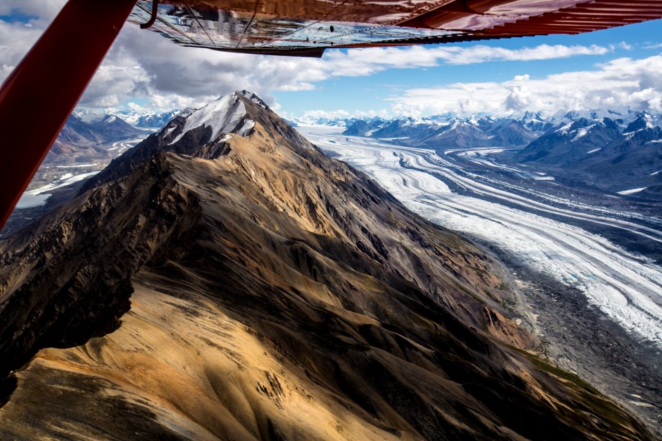 Mount Chitina, Logan Glacier and Plane