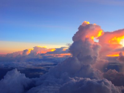 Tall monsoon clouds