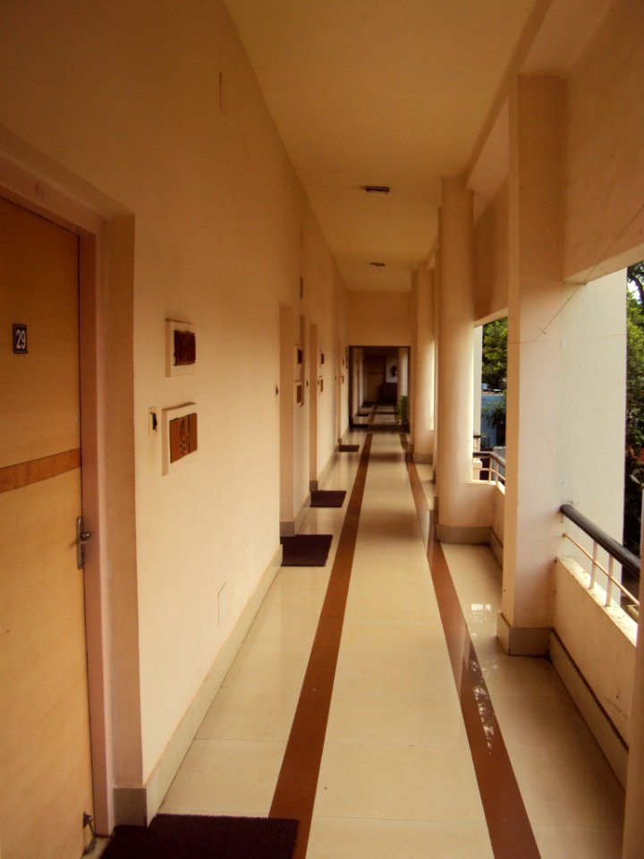 Lobby in front of my room at Shantiniketan Tourist Lodge