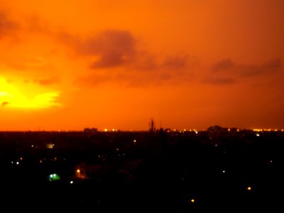 May sunset in Kolkata
