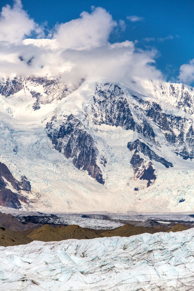 Mount BlackBurn and Kennicott Glacier Portrait