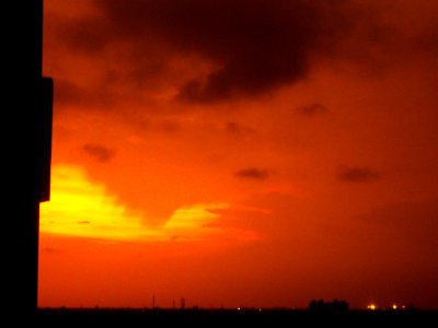 May sunset in Kolkata